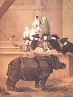 Pietro Longhi Exhibition of a Rhinoceros at Venice (nn03) china oil painting image